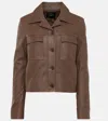 Joseph Leather Jacket In Brown