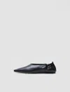 Joseph Leather Pointy Ballerina Shoes