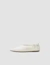 Joseph Leather Pointy Ballerina Shoes