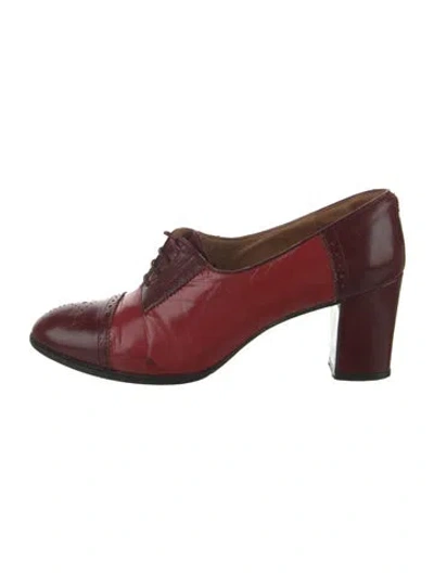 Pre-owned Joseph Leather Pumps In Red
