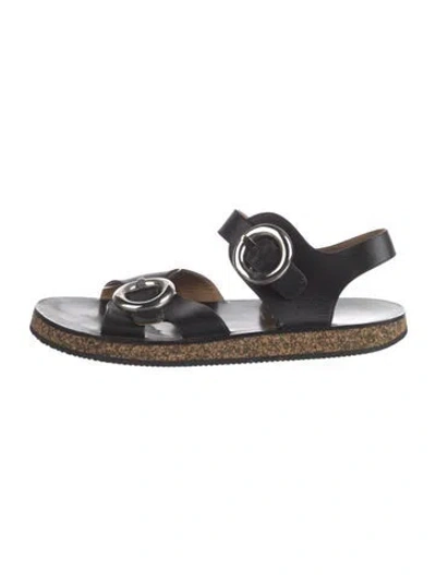 Pre-owned Joseph Leather Sandals In Black