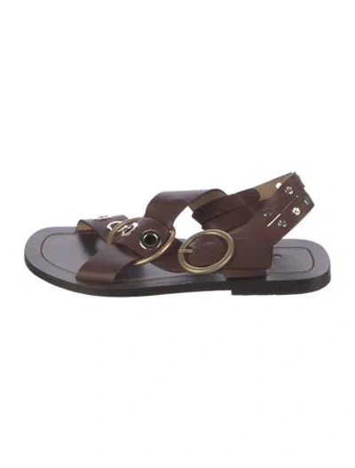 Pre-owned Joseph Leather Sandals In Brown