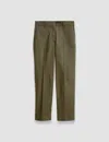 Joseph Leather Stretch Coleman Trousers In Hass Avocado