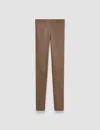 Joseph Leather Stretch Leggings In Arabica
