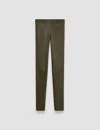 Joseph Leather Stretch Leggings In Hass Avocado