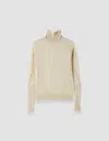 Joseph Womens Leblanc High-neck Knitted Top Gilt Xs In Neutral