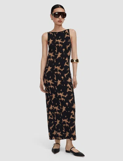 Joseph Lecate Tortoiseshell Knit Dress In Black