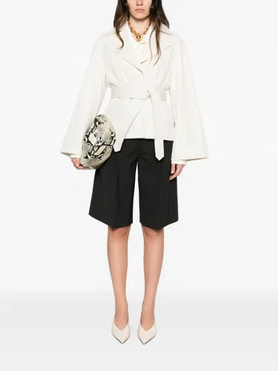 Joseph Leda Belted Jacket In White