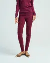 Joseph Legging Pants In Merlot In Red