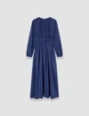 Joseph Leila Crepe De Soie Knot Silk Dress In Harbour