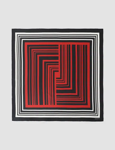 Joseph Lexi Lunar New Year Silk Scarf In Red