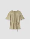 Joseph Libby Silk Blend Crepe Top In Multi