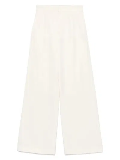 Joseph Light Beige Wide-leg Trousers
