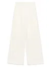 Joseph Light Beige Wide-leg Trousers In Neutrals