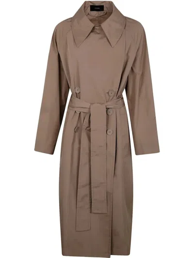 JOSEPH JOSEPH LIGHT BROWN CHISWICK TRENCH COAT