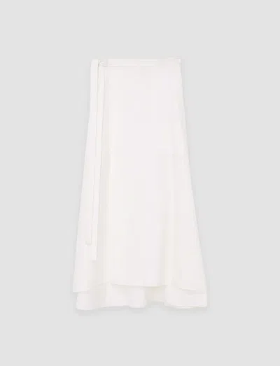 Joseph Light Cotton Sateen Alix Skirt In Papyrus