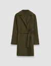 Joseph Light Double Face Cranwood Coat In Hass Avocado