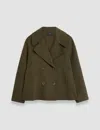 Joseph Light Double Face Gilkes Coat In Hass Avocado