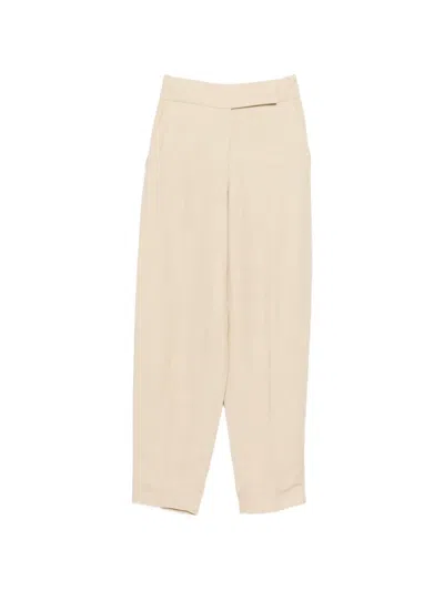 Joseph Light Linen Blend Trousers In Neutral