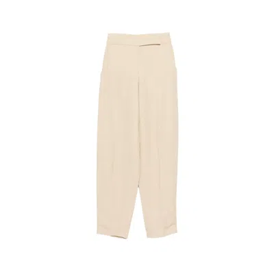 Joseph Light Linen Blend Trousers In Neutral
