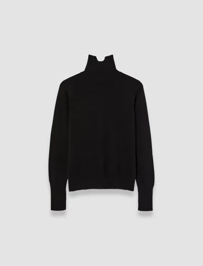 Joseph Light Pure Cashmere High Neck Jumper In Black