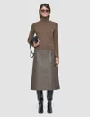 Joseph Light Pure Cashmere High Neck Jumper In Brown