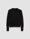 Joseph Light Pure Cashmere Round Neck Jumper In Black