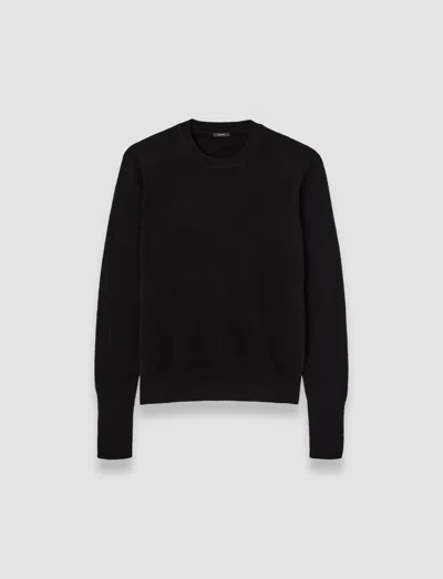 Joseph Light Pure Cashmere Round Neck Jumper In Black