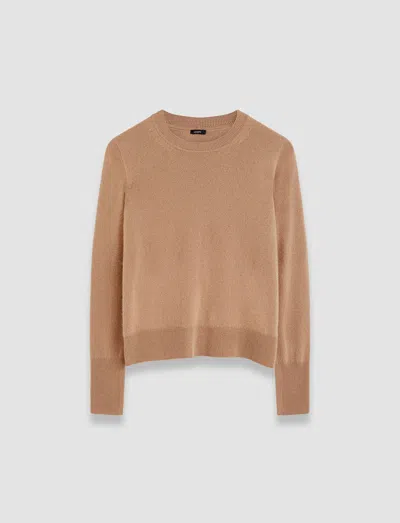 Joseph Light Pure Cashmere Round Neck Jumper In Blusher