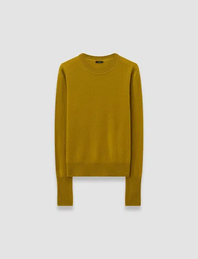 Joseph Light Pure Cashmere Round Neck Jumper In Green