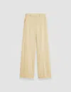 Joseph Thurlow Silk-blend Wide-leg Trousers In Champagne