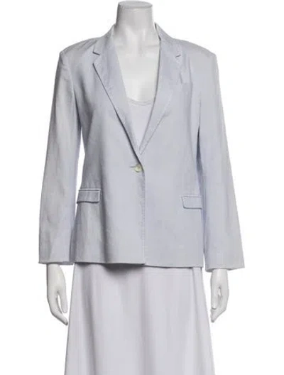 Pre-owned Joseph Linen Blazer In Blue