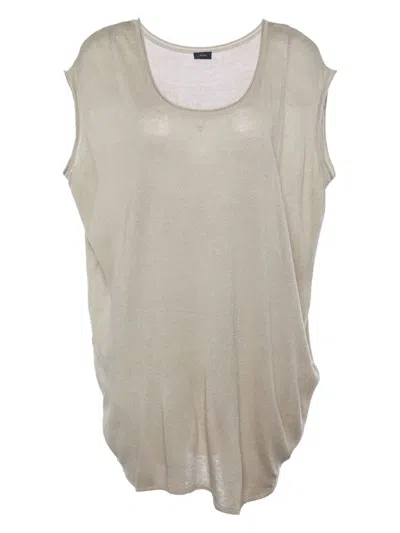 Pre-owned Joseph Linen-blend Top In Neutral
