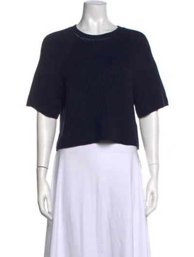 Pre-owned Joseph Linen Crew Neck Sweater In Blue