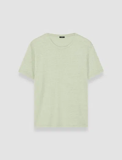 Joseph Womens Matcha Short-sleeve Linen Jersey T-shirt In Green