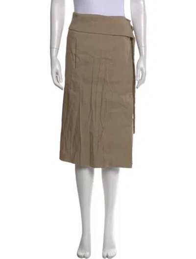 Pre-owned Joseph Linen Knee-length Skirt In Neutral