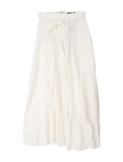 Pre-owned Joseph Linen Long Skirt W/ Tags In White