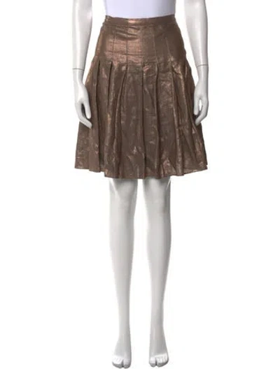 Pre-owned Joseph Linen Mini Skirt In Grey