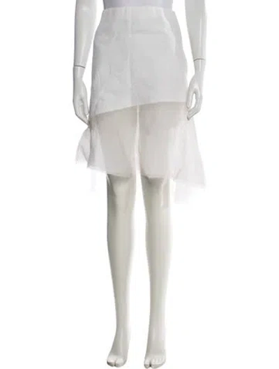 Pre-owned Joseph Linen Mini Skirt In Neutral