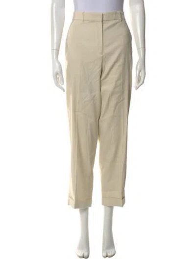 Pre-owned Joseph Linen Straight Leg Pants In Neutral