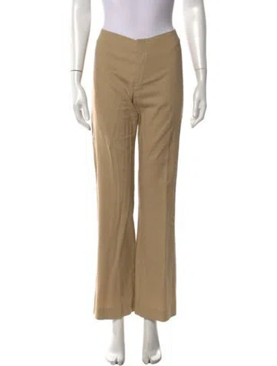 Pre-owned Joseph Linen Straight Leg Pants In Neutrals