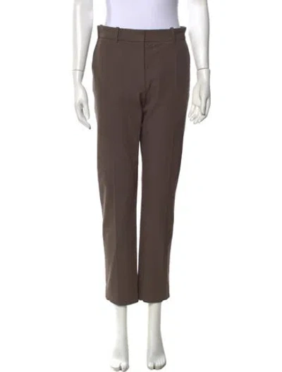 Pre-owned Joseph Linen Straight Leg Pants In Purple