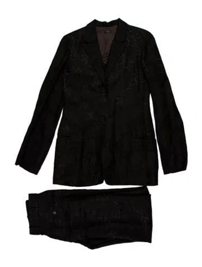 Pre-owned Joseph Linen Two-piece Suit In Black