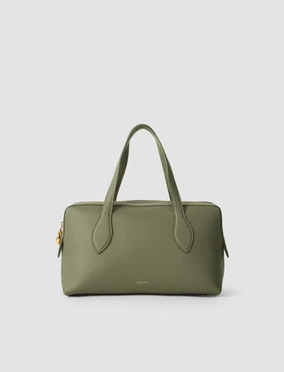Joseph Loaf Leather Bag In Green