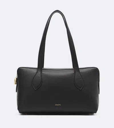 Joseph Loaf Medium Leather Shoulder Bag In Black