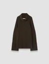 Joseph Loftus Pure Cashmere High Neck Jumper In Brown