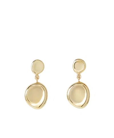 Joseph Logo-detail Drop Earrings In Gold