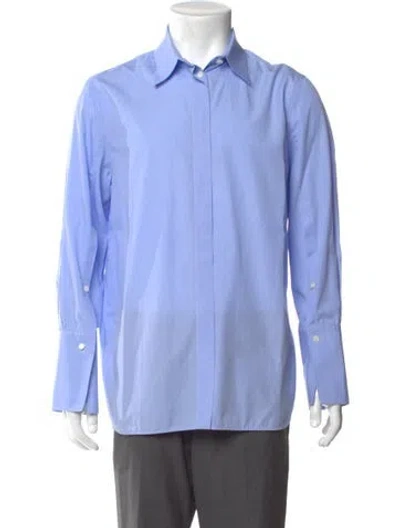 Pre-owned Joseph Long Sleeve Dress Shirt In Blue