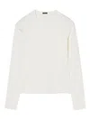 Joseph Long-sleeve Ribbed Sweater In Neutral