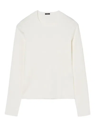 Joseph Long-sleeve Ribbed Sweater In Neutral